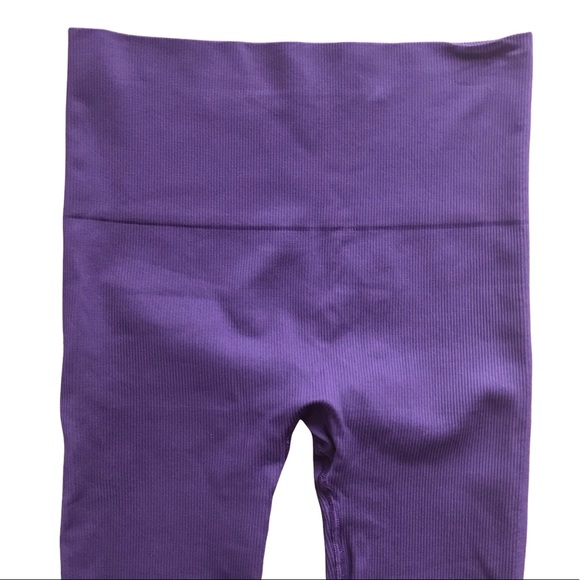 Tema Athletics High Waisted Textured Purple Leggings - Picture 5 of 6